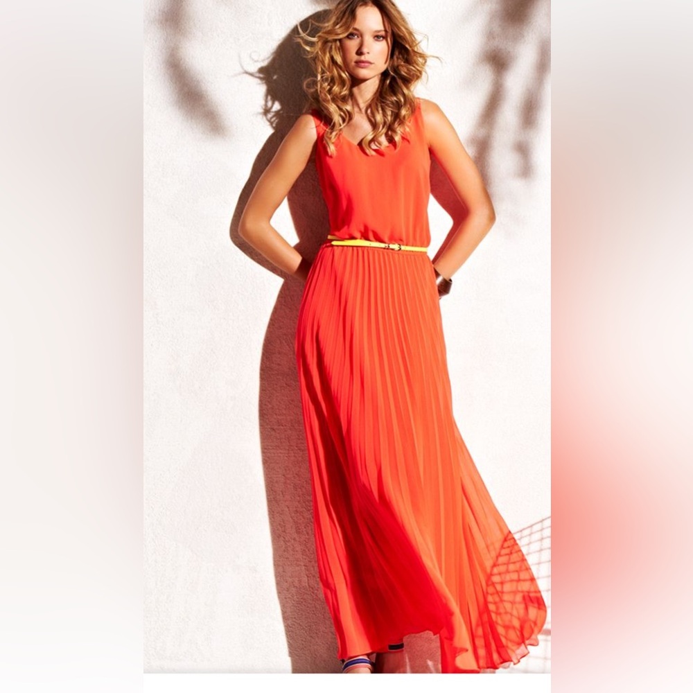 Eliza J Orange Maxi Dress